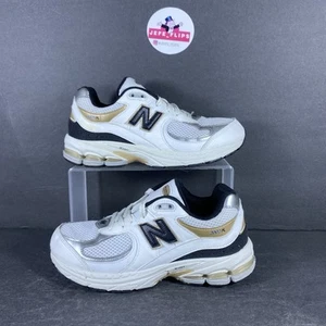 New Balance 2002R - White / Black / Gold - GC2002PS Kids - Sz 6 M - Picture 1 of 10