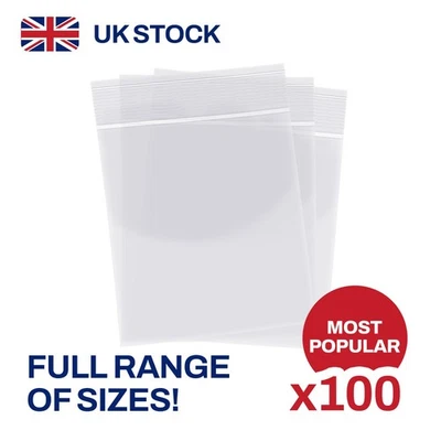 100 Summit SureGrip GRIP SEAL BAGS - Food Safe - Many Sizes