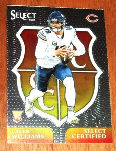 2024 Panini Select Certified Chicago Bears Caleb Williams Rookie Card - Picture 1 of 2