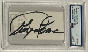 George Foreman Signed Cut Heavyweight Boxing Champion PSA Authentic Autograph - Picture 1 of 3