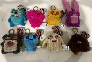 Lote de 8 Nuevos LLAVEROS FUGGLER 5" Divertidos Monstruo Feo Mini Peluche Todo Nuevo con Etiquetas - Imagen 1 de 3