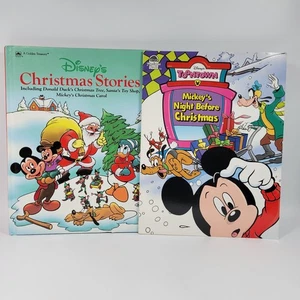 VTG Disney's Toontown Mickey's Night Before Christmas Stories Book Lot - Picture 1 of 11