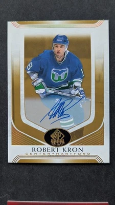 2020-21 UD SP Signature Edition Legends Auto #210 Robert Kron Whalers - Image 1 of 2