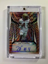 2023 Leaf Metal Zay Flowers Pigskin 1/5 Auto Rookie Card RAVENS!!!