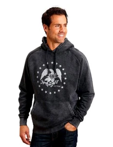 Stetson Western Sweatshirt Mens Vintage Black 11-097-0562-0909 BL - Picture 1 of 2