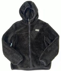 Girls Eddie Bauer Black Fleece Plush Full-Zip Up Jacket XL Size 14-16 (Womens S) - Picture 1 of 13