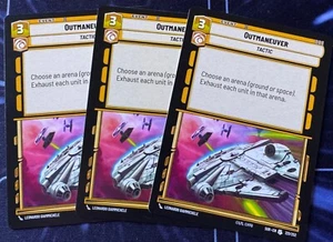 Star Wars Unlimited Spark of Rebellion 3X Outmaneuver Event Uncommon Card - Picture 1 of 2