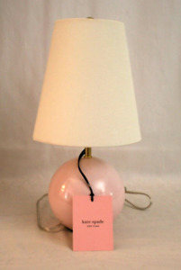 Kate Spade New York Pink Ball Sphere Small Table Lamp and Shade New