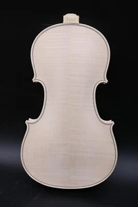 4/4 Violin Body Unfinished Flame Maple Spruce Top DIY violin luthier Lamber 3256 - Picture 1 of 5