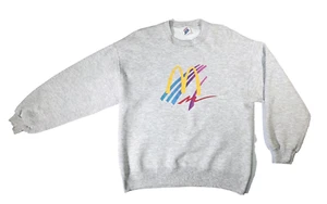 Vintage McDonalds Y2K Super Sweats Gray Pullover Sweatshirt Men's L 42-44, USA - Picture 1 of 8