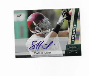 2011 Panini Threads Autographs Silver #241 Stanley Havili /299 EAGLES - Picture 1 of 2