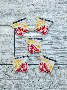 There's No Place Like Home Zauberer von Oz rubinrote Slipper fokale Perle - Bild 1 von 2