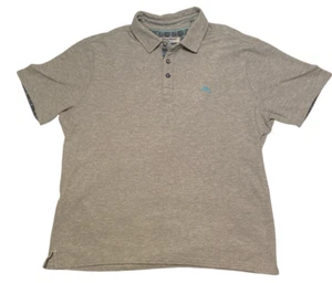 Tommy Bahama Island Zone Hemd Herren XL hellgrau Kurzarm Kontrastbesatz Polo - Bild 1 von 12