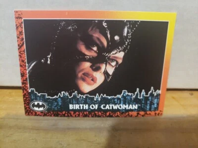 Batman Returns 1992 Topps#32 Birth Of Catwoman-Michelle Pfeiffer  - Image 1 of 2