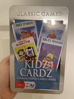 Kidz Cardz, Cardinal, Jumbo Sized Card Games; Go Fish; War; Crazy 8's & Old Maid - Image 1 of 4
