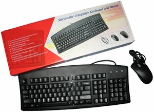 Standard USB Keyboard and MOUSE KIT Wired Corded Cable PC for HP DELL Lenovo etc - Picture 1 of 1