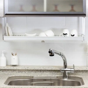 ESPACE Kitchen Furniture Fixed Dish Drying Rack Aluminum Bar Sink Shelf Tools - Picture 1 of 8