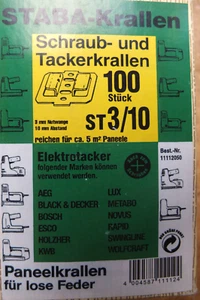 Paneelkrallen Profilholzkrallen ca. 120 Stück mit Schrauben - Bild 1 von 6