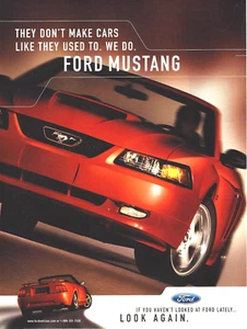 2003 Ford Mustang Red Convertible Sports Car vintage Print Ad Advertisement - Picture 1 of 1