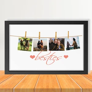 Besties Picture Frame, Best Friends gifts Photo Frame, Friendship Gift Frame Art - Picture 1 of 8