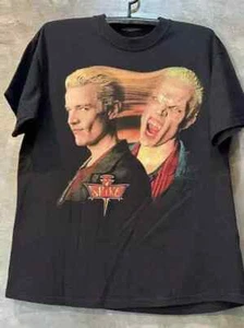 90S BUFFY THE VAMPIRE SLAYER SPIKE T SHIRT MOVIE BLACK TEE VTG S-4XLREPRINT - Picture 1 of 6