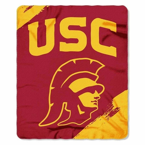 USC Trojans Southern California 50" x 60" Control Design Fleece Throw Blanket Cover