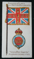 GRENADIER GUARDS   Vintage 1903 Badge and Flag Card  DD05