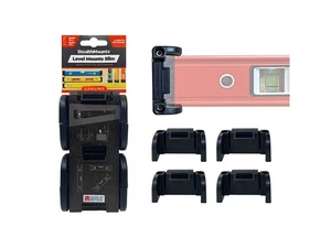 StealthMounts Universal Spirit Level Mounts BLACK SLIM - Picture 1 of 7
