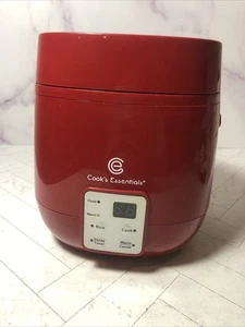 Cook's Essentials Cuociriso Digitale 5 Tazze Rosso Mai Usato - Foto 1 di 15