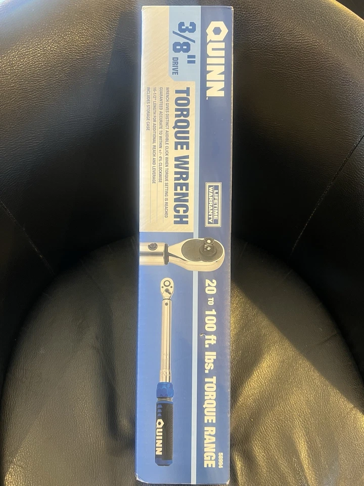 Quinn 58994 3/8" Drive 20-100ftlb Click Style Torque Wrench 🔥NEW🔥 - Image 1 of 2