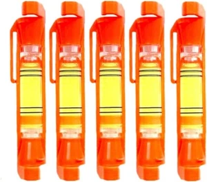 5Pcs String Line Level Hanging Bubble Levels for Measuring Building Red - Picture 1 of 6