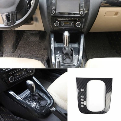 Panel de cambio de marchas de fibra de carbono consola media para Volkswagen Jetta MK6 2012~2014 Foto 1 de 4