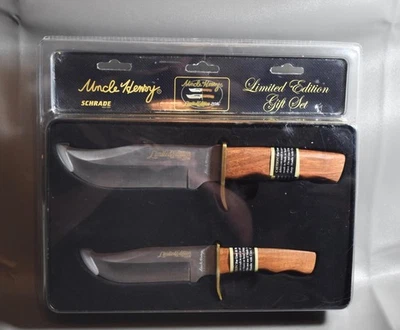Schrade Uncle Henry 2016 Limited Edition Hunting Knife Gift Set - SCPROM-16-13CP Foto 1 de 4