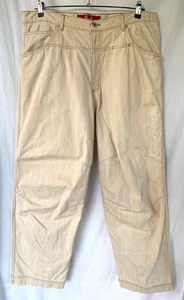 VTG 90s Y2K..G.J. GUESS..BAGGY..WIDE LEG..SKATE..BEIGE..JEANS..40 X 32 - Picture 1 of 6