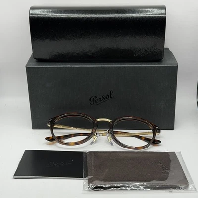 Óculos masculinos Persol OPO3309V 145/51 Havana Vico apenas armação sem lentes - Imagem 1 de 4