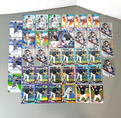 Alex Faedo Rookie & Prospect Lot 37 Card Base Parallels Autographs Tiger Gators - Image 1 of 4