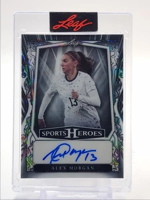 ALEX MORGAN 2025 LEAF SPORTS HEROES RAINBOW BLACK AUTO 2/2 Q4444 - Image 1 of 2