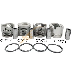 4 sets 4HF1 piston & ring For Isuzu Engine Truck Excavator Forklift NKR NPR 4.3L - Picture 1 of 10