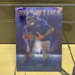2025 Panini Score Football Showtime #10 Malik Nabers SSP Case Hit Giants  - Picture 1 of 2