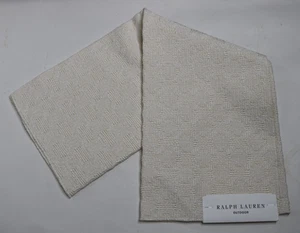 Ralph Lauren Outdoor 24"X26" Fabric Remnant "Aldford Geometric" Color Ivory - Picture 1 of 5