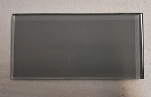 Gray Glass Subway Tile 3" x 6" for Kitchen Backsplash Bathroom (32 Pieces) - Picture 1 of 2