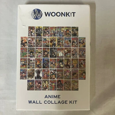 Woonkit Anime Wall Collage Kit 50 4x6 pictures Naruto My Hero Academia Free Ship
