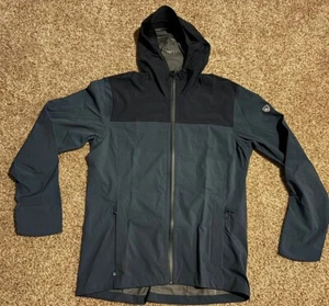 NEAR MINT RARE Kuhl Stretch Voyagr Rain Coat Jacket Men Sz M Blue - Picture 1 of 6