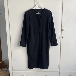 Vintage 80s 90s Black Dress Womens Protege Smart Chic Work Size 12 L - Picture 1 of 12