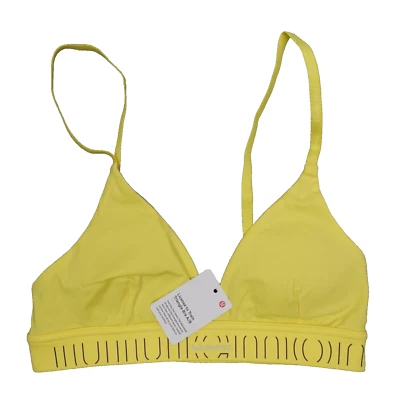 Novo Sutiã Esportivo Lululemon Tamanho 4 Licença para Treinar Triângulo A/B BEAY Amarelo - Imagem 1 de 4