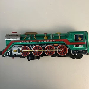 Vintage Shinsekiki 60er Jahre windiger Express Blechspielzeug Zug batteriebetrieben Made in Japan - Bild 1 von 16