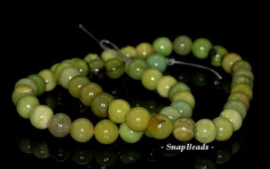 8 mm cuentas sueltas redondas de 8 mm verde crisoprasa 16 pulgadas - Imagen 1 de 1