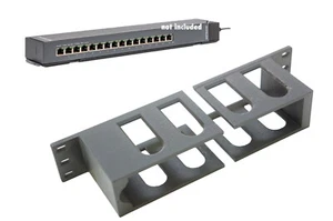 3D Rack Ears 1U 19" for Netgear GSS116E 16 Port Ethernet Switch - Picture 1 of 11