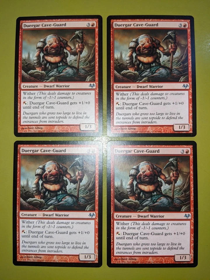 Duergar Cave-Guard x4 Eventide 4x Playset Magic the Gathering MTG - Image 1 of 1