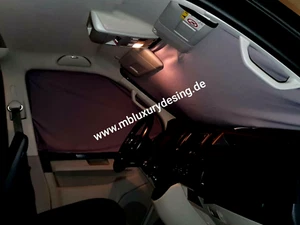VW T6 Doppellagige Magnetgardinen / Magnet Vorhang *3-teilig* schwarz - Bild 1 von 5